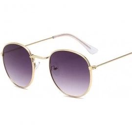 Square Round Retro Sunglasses Women Luxury Glasses Women/Men Small Mirror Oculos De Sol Gafas UV400 - Goldoceanred - CI199C7K...