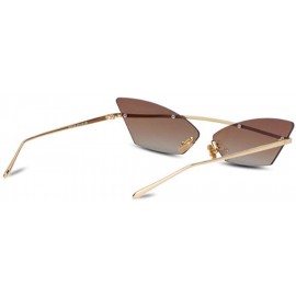 Aviator 2019 new sunglasses - cat eye sunglasses - ladies face fashion frame sunglasses - E - C718SKOMN9T $33.13