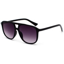 Semi-rimless Polarized Sunglasses Protection Fashion - Purple - CG194Y76DZY $7.39