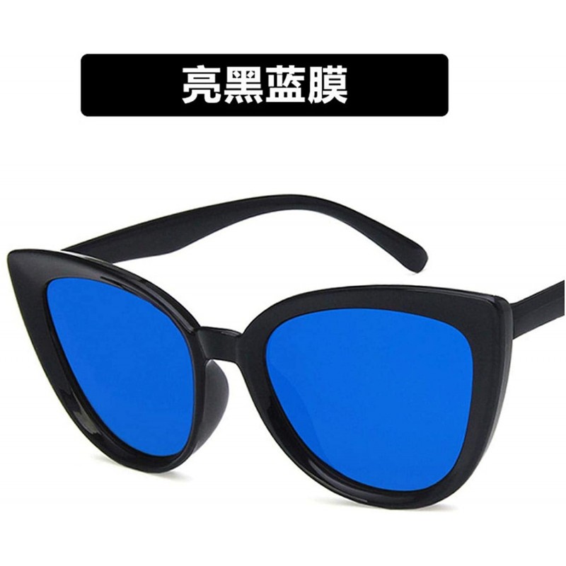 Goggle Luxury Mirror Cute Sexy Cat Eye Sunglasses Women Metal Retro Small Vintage Female Sun Glasses - 3 - CE198A7YLIZ $26.78