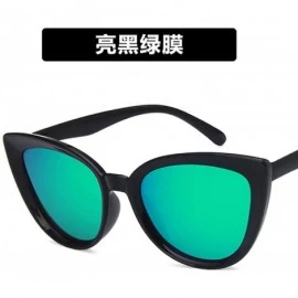 Goggle Luxury Mirror Cute Sexy Cat Eye Sunglasses Women Metal Retro Small Vintage Female Sun Glasses - 3 - CE198A7YLIZ $26.78