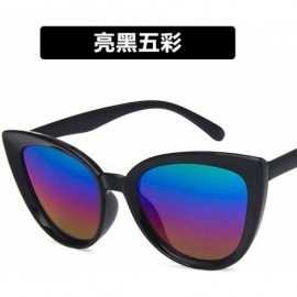 Goggle Luxury Mirror Cute Sexy Cat Eye Sunglasses Women Metal Retro Small Vintage Female Sun Glasses - 3 - CE198A7YLIZ $26.78