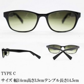 Oversized Japan Quality Sunglasses Unisex Triple UV protection Japan Standard Lens - Black/Smoke Type C - CI17YXUNLMI $17.22