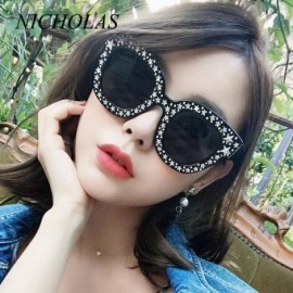 Cat Eye Stars Dot Cat Eye Sunglasses Women Fashion Women Sun Glasses Female Eyewear 7 - 4 - C418XE9G4IW $7.98