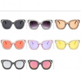 Cat Eye Stars Dot Cat Eye Sunglasses Women Fashion Women Sun Glasses Female Eyewear 7 - 4 - C418XE9G4IW $7.98