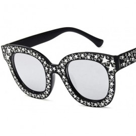 Cat Eye Stars Dot Cat Eye Sunglasses Women Fashion Women Sun Glasses Female Eyewear 7 - 4 - C418XE9G4IW $7.98