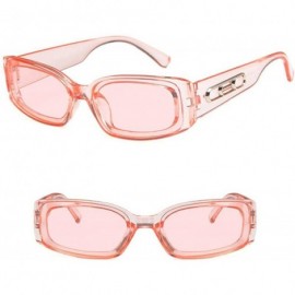 Square Women Fashion Square Shape UV400 Framed Sunglasses Sunglasses - Pink - CE18QN9SDII $6.83