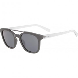 Rectangular Men's N3638sp Rectangular Sunglasses - Dark Grey/Grey Polarized - C618Q08K388 $50.57