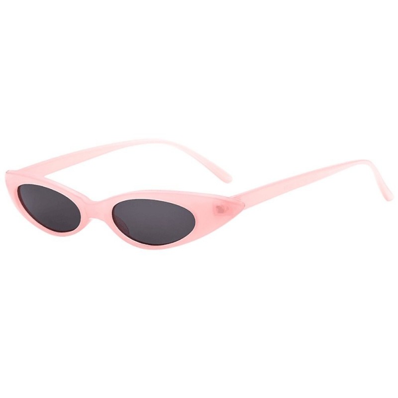 Oval Vintage Sunglasses Classic Glasses - D - CS18Q8MC7R4 $8.72