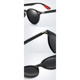 Round Men's and Women's Polarized Sunglasses- Retro Round Full Frame C5 - C5 - C6197RK3DSO $32.32