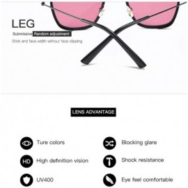 Square Square Frame Sunglasses Trendy Glasses for Women Superstar - Blackblue - CY18AY20NK6 $10.54