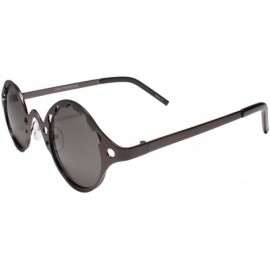 Round Classy Exotic Mens Womens Unique Retro Steampunk Fashion Round Sunglasses - C1199ES36XK $10.67