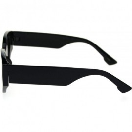 Cat Eye Womens Mod Thick Plastic Arm Cat Eye Retro Sunglasses - All Black - CF18S4E65WS $10.12