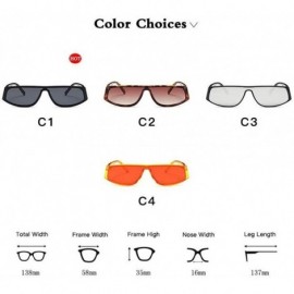 Cat Eye Women Men Vintage Cat Eye Sunglasses Classic Brand Rectangle Sun Glasses Fashion Yellow Red Eyewear - CD199OK2HCA $9.82