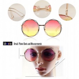 Round Metal Double Wire Octagonal Hippie Round Flat Lens Sunglasses A079 - Purple - CF18GCED72G $11.83