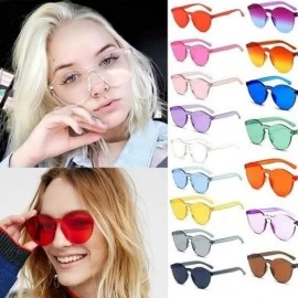 Round Unisex Fashion Candy Colors Round Outdoor Sunglasses Sunglasses - Light Purple - CY1905SUGEW $16.83