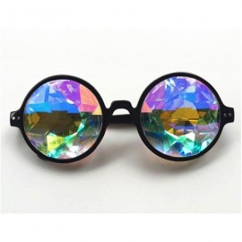 Goggle Kaleidoscopic Prism Eyeglasses - Kaleidoscope Halloween Cosplay Goggles 2PCS - Black + Clear - CQ185U8DW94 $21.09