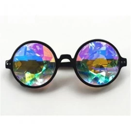 Goggle Kaleidoscopic Prism Eyeglasses - Kaleidoscope Halloween Cosplay Goggles 2PCS - Black + Clear - CQ185U8DW94 $21.09