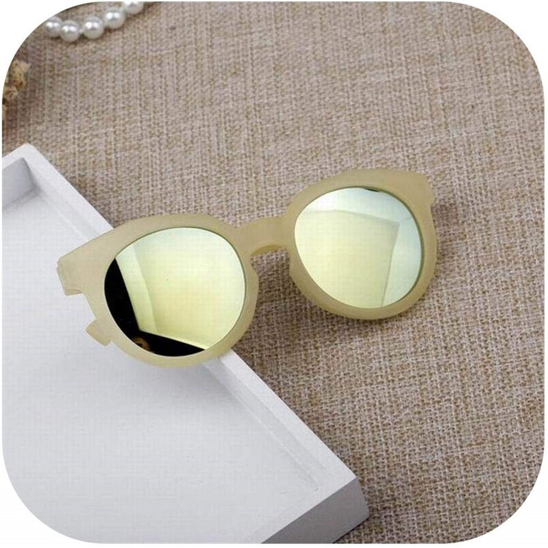 Cat Eye 2019 New Kids Sunglasses Grils Lovely Baby Children Glasses Cat Eye Sun Boys Gafas De Sol UV400 - Yellow - CV198AI5Q0...