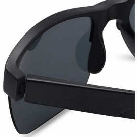 Sport Polarized Sunglasses for Men Women Golfing Driving 8021 - Black/Grey - CH18TNARIYN $9.94