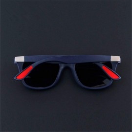 Semi-rimless Fashion Square Ladies Polarizing Sunglasses Men's Glasses Retro Driving Sunglasses - C5 - CG194OEKH8Q $24.88