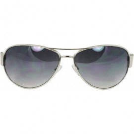 Aviator Vintage Retro Racer Inspired Aviator Sunglasses Tri-Layer UV400 Unisex - Svrwhtpb - CL124V9Y5IZ $12.17