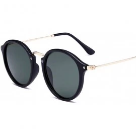 Square 2018 New Arrival Round Sunglasses Retro Men Women Er Vintage Coating Mirrored Oculos De Sol UV400 - CU199CG9AXZ $14.35