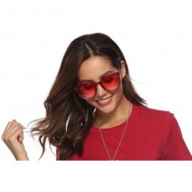 Oversized Fashion Design Oversized Round Women Sunglasses UV400 B2463 - Red - CD18M9D962O $13.40