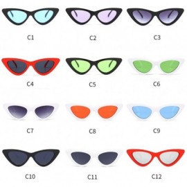 Cat Eye Clearance! Women Fashion Cat Eye Sunglasses-Fashion Shades Candy Colored Integrated UV Protection Sun Glasses (G) - C...