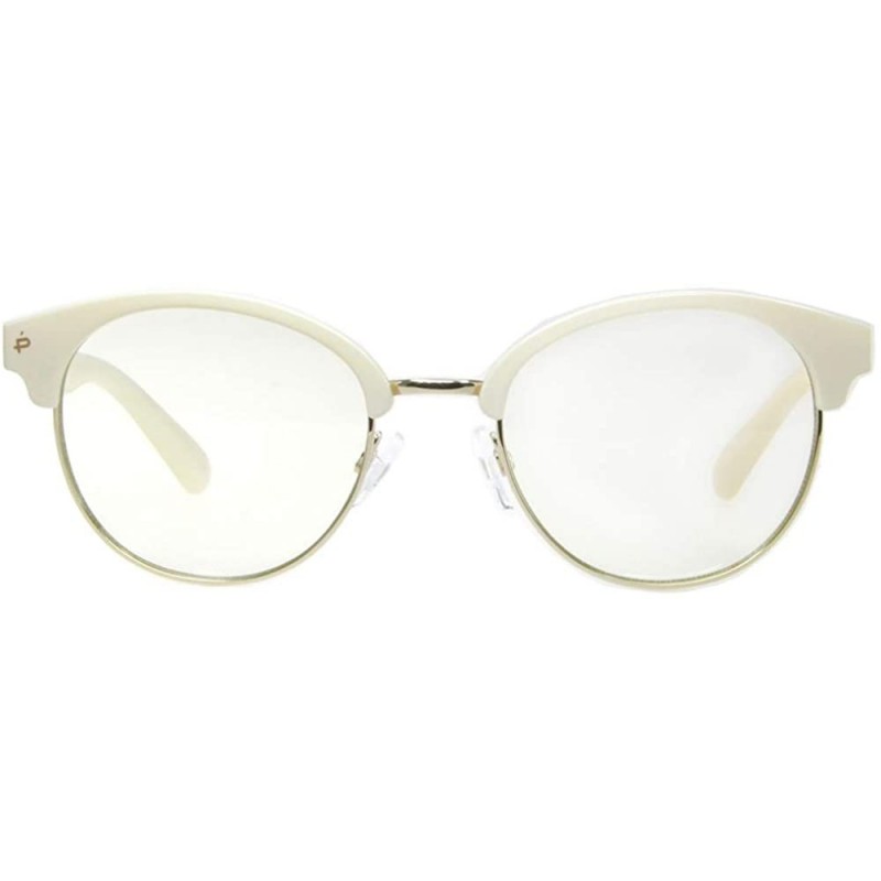 Aviator "The Angelou" Blue Light Blocker Readers - Ivory - C818S7KUOTE $28.98