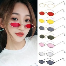 Oversized Fashion Polarized Sunglasses For Women - REYO Mens Womens Retro Small Oval Sunglasses Metal Frame Shades Eyewear - ...