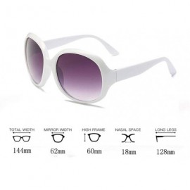 Aviator Classic Vintage Pilot Goggle Sunglasses Retro Aviator Style Glasses Unisex Adults - White - CS196UN2WDH $6.94