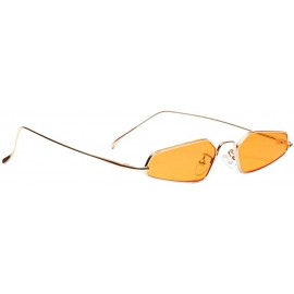 Cat Eye Women Fashion Cat Eye Sunglasses Party Tinted Lens Shades Eyewear - Yellow - CC195WORHOS $11.78