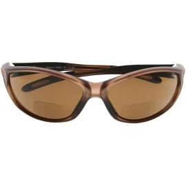 Sport Bifocal Sports Hiking Running Fishing Reading Sunglasses For Men And Women - Matte Brown - CP189AANMI5 $7.73