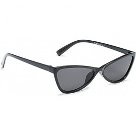 Oversized Retro Cat's Eye Sunglasses for women PC AC UV400 Sunglasses - Black Gray - CR18SAT255Y $11.61