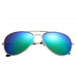 Aviator 2020 New Women Men Classic Unisex Retro Sunglasses Metal Frame Aviator Classic Sunglasses - Gold Green - CH193XEWQTT ...