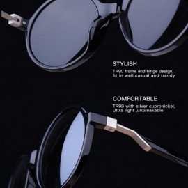 Oversized Classic Retro Fashion Sunglasses For Women - Oversized Round Lens - FDA Standard UV400 - C5182XCLXQ8 $15.51