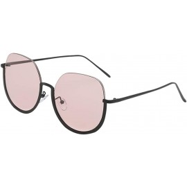 Rimless Men Women Sunglasses Fashion Irregular-shaped Eyeglasses Trendy Vintage Retro Personality Metal Sun Glasses - CP196IX...