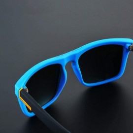 Square Sunglasses Trend Fashion Square Frame HD Lens Polarized UV400 Outdoor Sports 3 - 3 - C118YQO8XWK $12.90