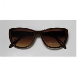 Cat Eye 7120k Womens/Ladies Cat Eye Full-rim Gradient Lenses Sunglasses/Sun Glasses - Brown / Blue - CS11BOKF27N $31.91