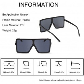 Oversized Womens Oversized Sunglasses UV400 Protection Large Size Shades Sunglasses for Women/Men - CP18U8LHZ5A $9.76