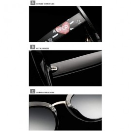 Rimless Retro Vintage Cateye Sunglasses for Women Plastic Frame Sun glasses - Black-white - CW18U76N5AW $8.52