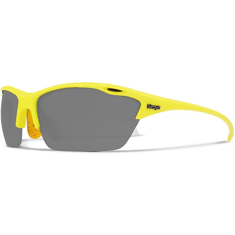 Sport Alpha Yellow White Fishing Sunglasses with ZEISS P7020 Gray Tri-flection Lenses - CO18KN6KO09 $19.61