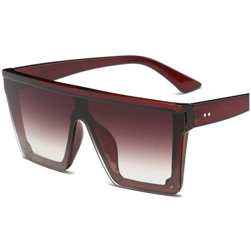 Oversized Sunglasses Men Vintage Driving Women Flat Top Big Frame ...