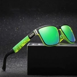 Sport Polarized Sunglasses UV Protection Driving Sunglasses for Outdoor Sport - Green - CS18M4UETCE $12.67