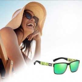 Sport Polarized Sunglasses UV Protection Driving Sunglasses for Outdoor Sport - Green - CS18M4UETCE $12.67