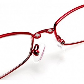 Square Women's Myopia Sunglasses with Clip Small-frame Spectacle - Red - CM1845NC5MK $15.98