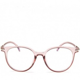 Aviator Blocking Glasses Non Prescription Eyeglasses - Pink - CX194GZ0NXW $12.37