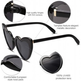 Rimless Heart Shaped Sunglasses Clout Goggle Vintage Cat Eye Mod Style Retro Glasses Kurt Cobain SJ2062 - C018KC7CEU6 $11.09