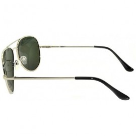 Aviator Aviator Style Sunglasses Colored Lens Metal Frame UV 400 Men Women - Silver Frame - CT11T6BPXP3 $10.33